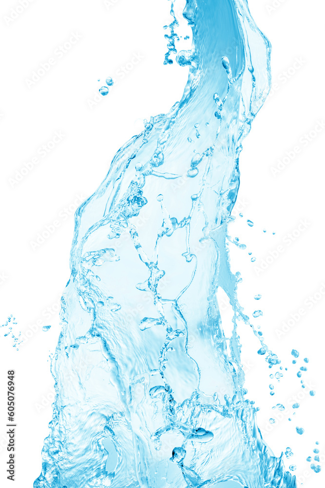 Obraz premium Water splash, water splash isolated on white background, water