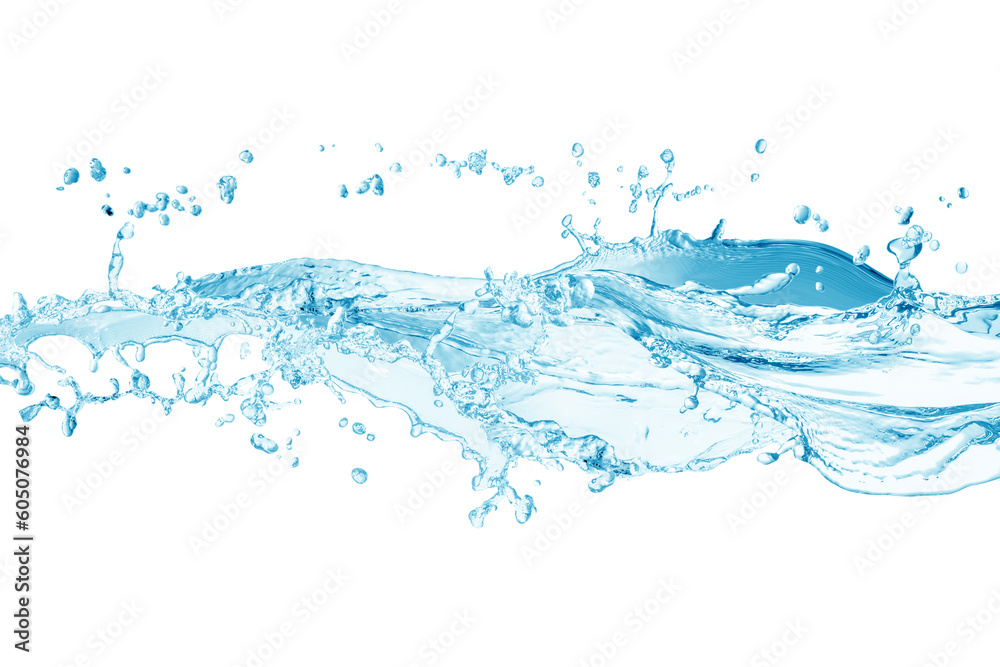 Water splash, water splash isolated on white background, water Water splash, water splash isolated on white background, water