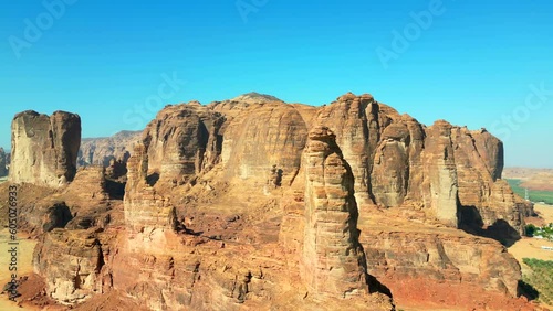 Wallpaper Mural Huge sandstone rocks in desert. Aerial view incredible natural formations Torontodigital.ca