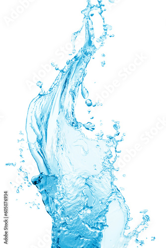 Water splash, water splash isolated on white background, water