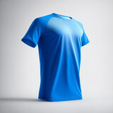 blank blue t-shirt mockup design, AI generated.
