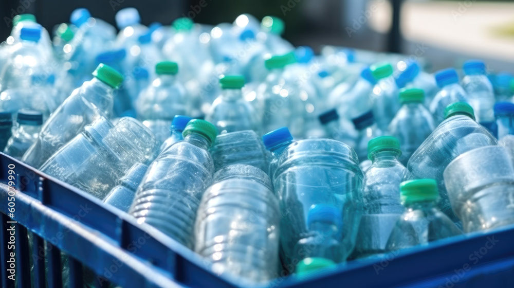 Plastic bottle waste , Generative ai Plastic bottle waste , Generative ai