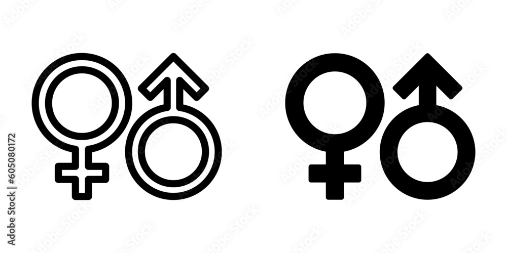 Gender icon. sign for mobile concept and web design. vector illustration Gender icon. sign for mobile concept and web design. vector illustration