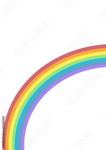 虹の背景イラスト背景素材 