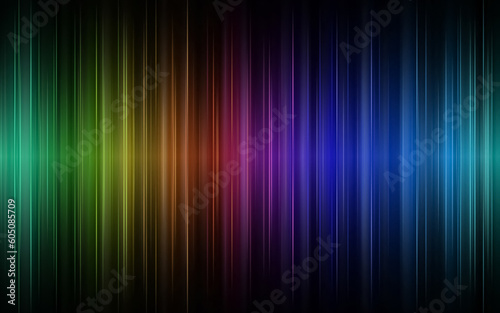 Illustration background with colorful abstract rays with effects