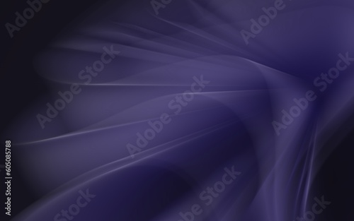 Illustration of purple background with 3D abstract wavy shapes with effects