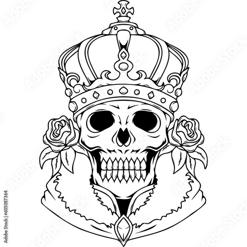 skull skull mascot character