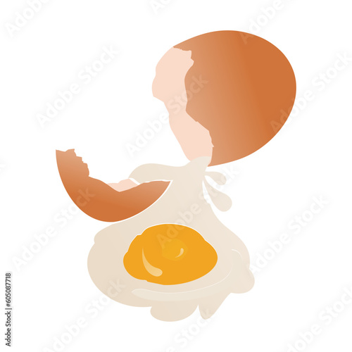 illustration of a egg vector