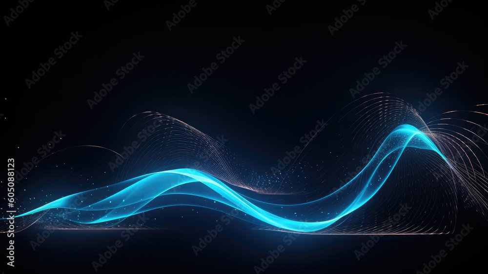 abstract futuristic background with pink blue glowing neon moving high speed flowing curve wave lines and bokeh lights. Data transfer concept Fantastic wallpaper, Ai Generative abstract futuristic background with pink blue glowing neon moving high speed flowing curve wave lines and bokeh lights. Data transfer concept Fantastic wallpaper, Ai Generative