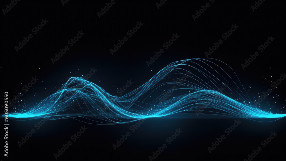 abstract futuristic background with pink blue glowing neon moving high speed flowing curve wave lines and bokeh lights. Data transfer concept Fantastic wallpaper, Ai Generative abstract futuristic background with pink blue glowing neon moving high speed flowing curve wave lines and bokeh lights. Data transfer concept Fantastic wallpaper, Ai Generative