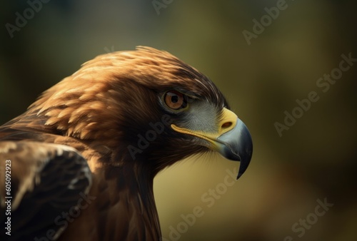 Head of a Bald Eagle - made with Generative AI © 4kclips