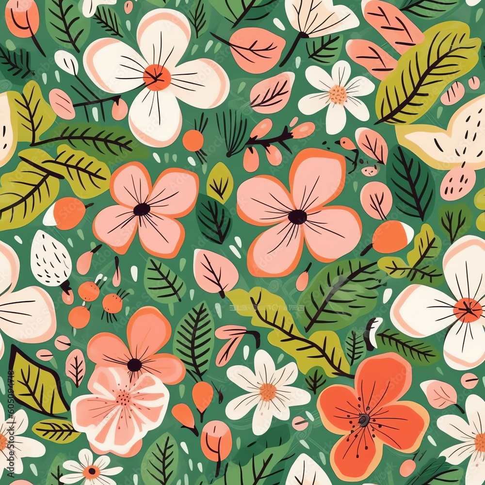 AI Generated. Detailed CloseUp of Spring Theme Background, Showcasing Vibrant Colors and Fresh Blooms. AI Generated. Detailed CloseUp of Spring Theme Background, Showcasing Vibrant Colors and Fresh Blooms.