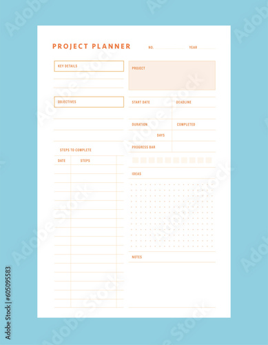 Project Planner. 
