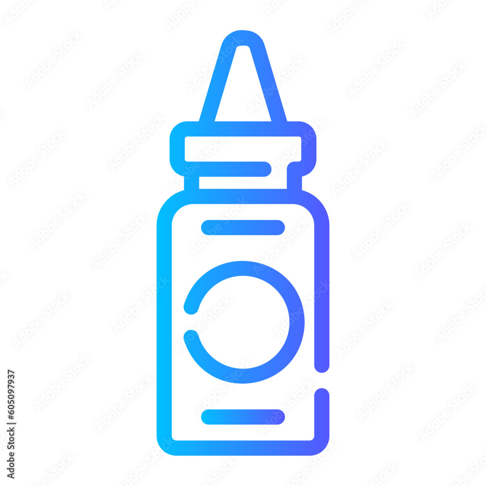hair coloring Line Gradient Icon hair coloring Line Gradient Icon