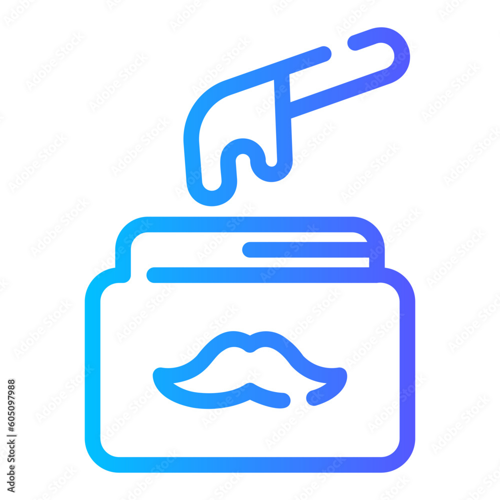 wax Line Gradient Icon wax Line Gradient Icon