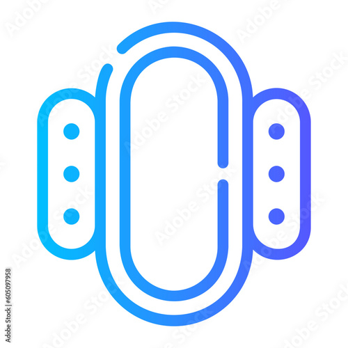 mirror Line Gradient Icon