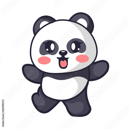 Fototapeta Naklejka Na Ścianę i Meble -  panda cute illustration