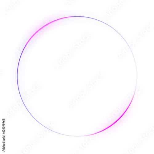 Obraz na płótnie Abstract neon glow ring element w salonie