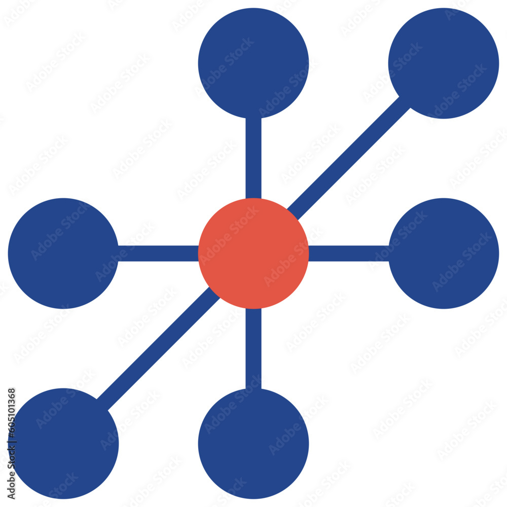 atom flat style icon