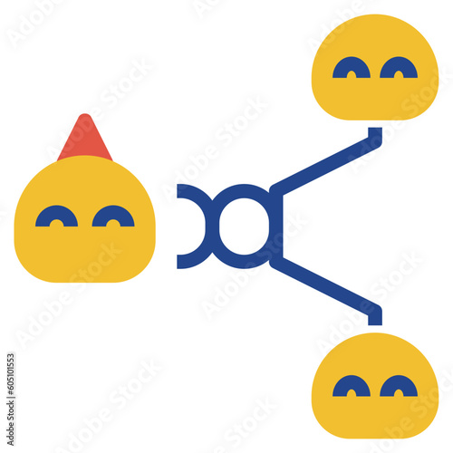 cloning flat style icon