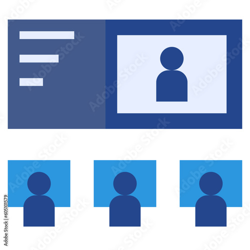 communication flat style icon
