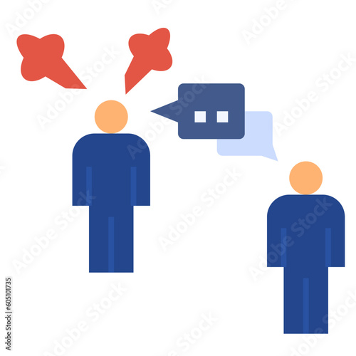 debate flat style icon