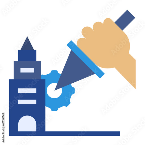 destroy flat style icon