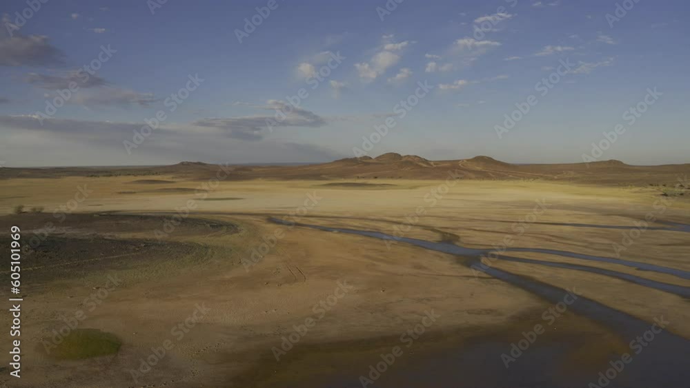 Beautiful Lake In The Saudi Arabian Desert Beautiful Lake In The Saudi Arabian Desert