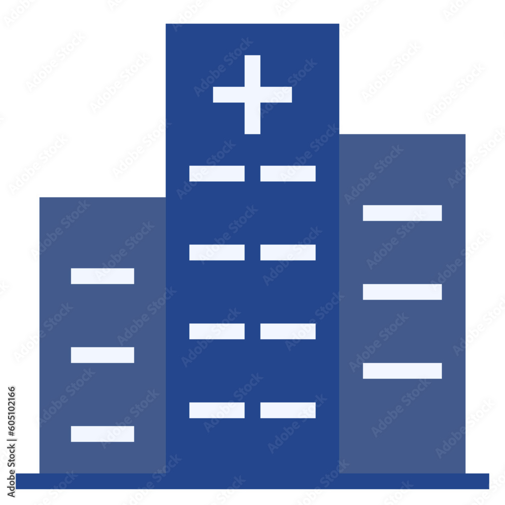 Obraz premium hospital flat style icon