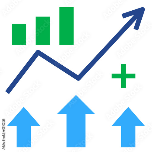 graph flat style icon