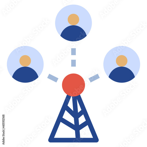 hotspot flat style icon
