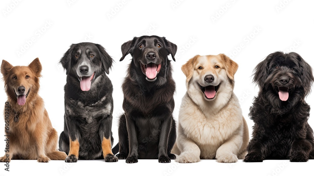 a group of various dog breeds, with happy dispositions, healthy-looking, best friend, Pet-themed, horizontal format, photorealistic illustrations in a JPG. 10:4 aspect. Generative AI
a group of various dog breeds, with happy dispositions, healthy-looking, best friend, Pet-themed, horizontal format, photorealistic illustrations in a JPG. 10:4 aspect. Generative AI