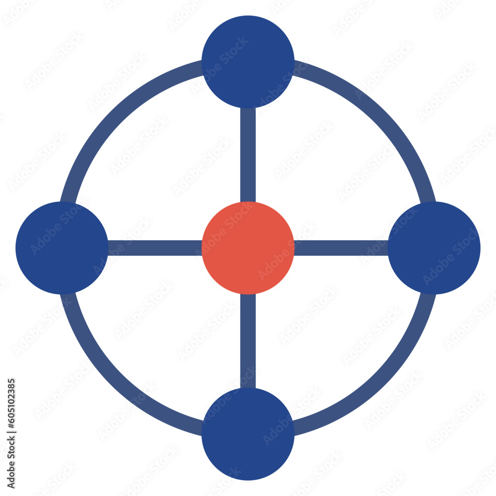 network flat style icon network flat style icon
