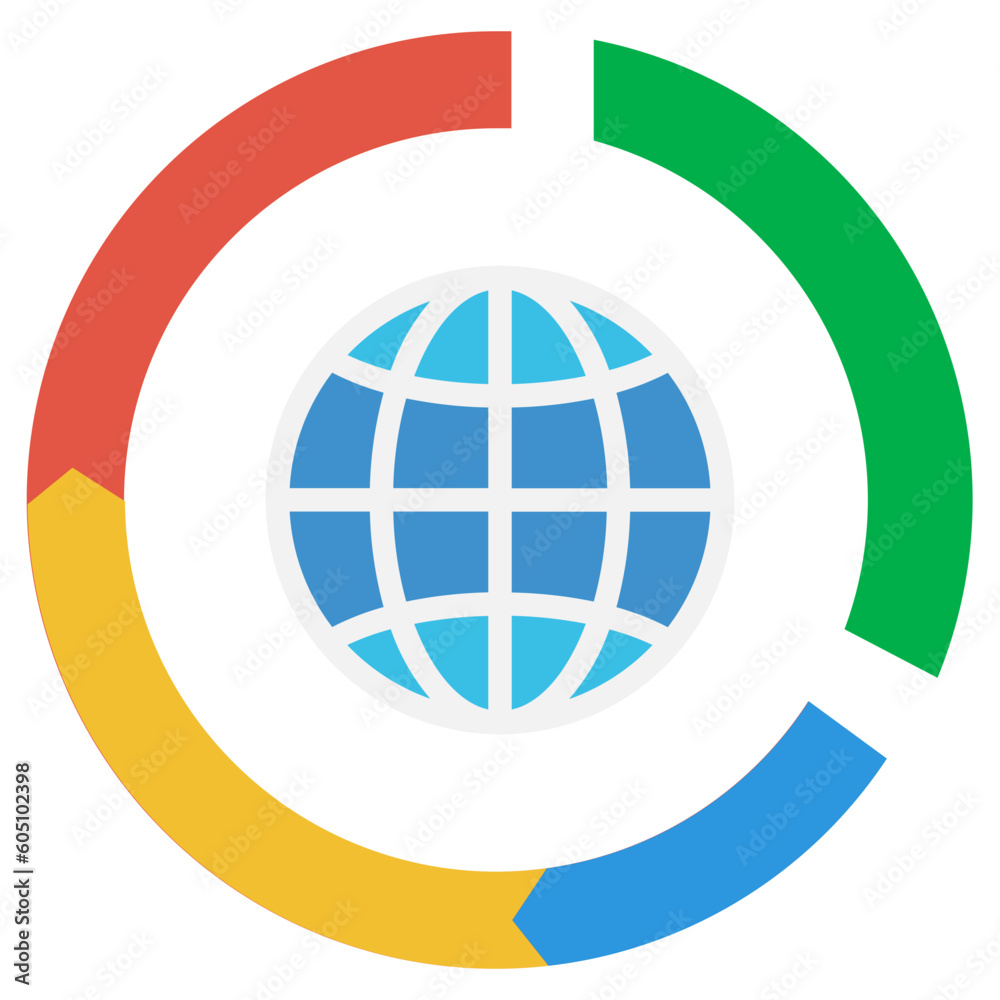 network flat style icon network flat style icon