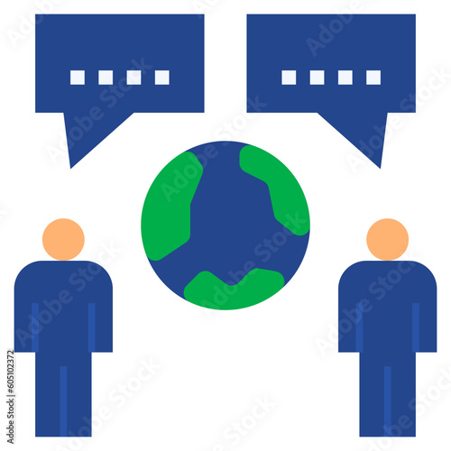 negotiate flat style icon