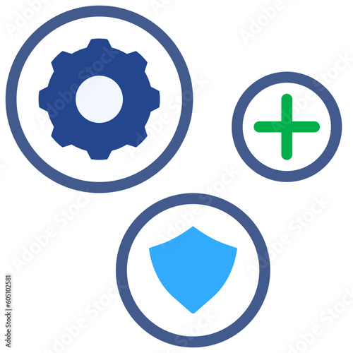 protect flat style icon