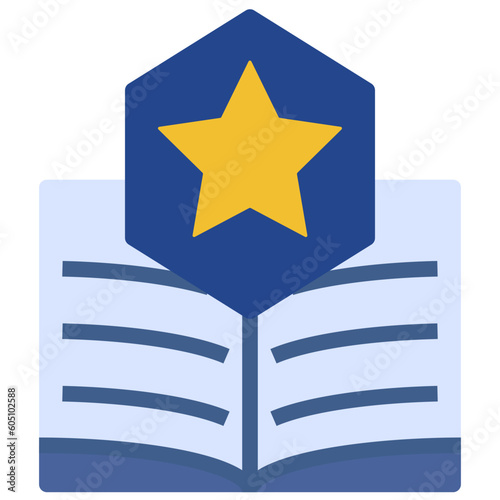 reading flat style icon