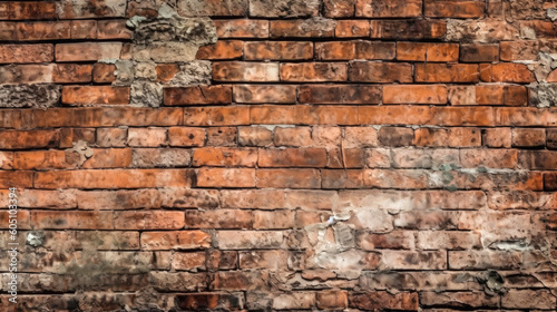 Old brick wall texture. Generative Ai