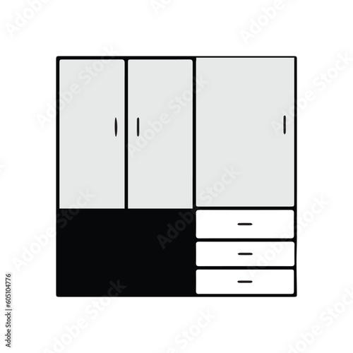 wardrobe with vector eps 10 format