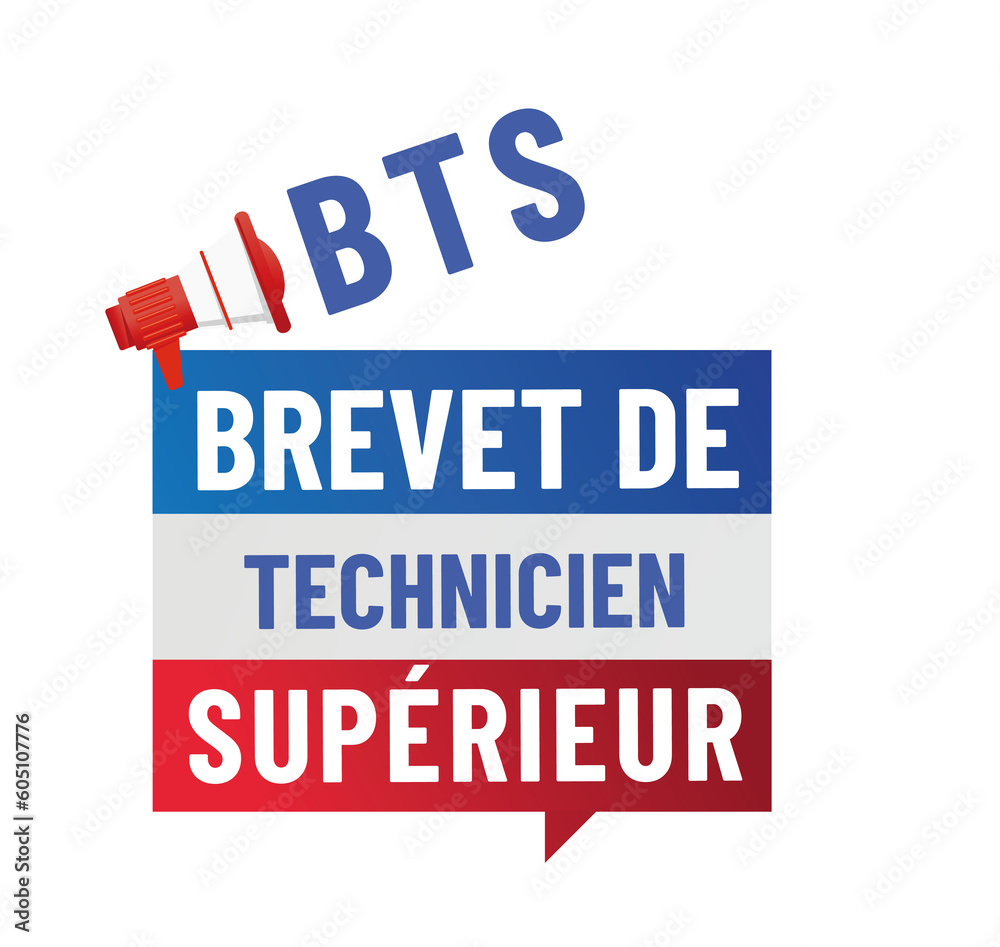 Fototapeta premium BTS - brevet de technicien supérieur sur parcoursup