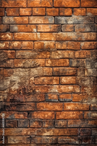 Old brick wall texture. Generative Ai