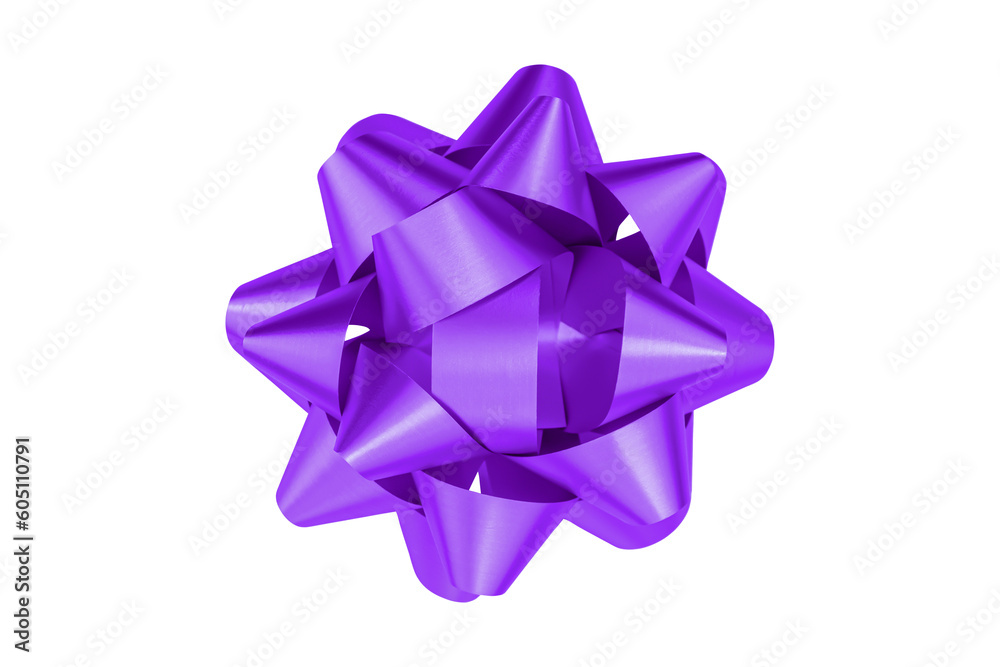 purple gift bow ribbon isolated on transparent background purple gift bow ribbon isolated on transparent background