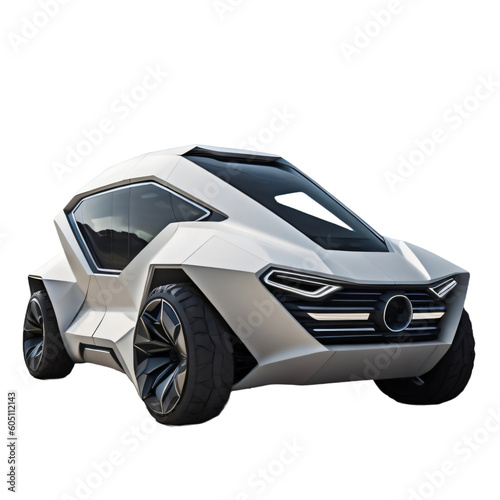 Future Car  EV Car  Future Clean Energy  isolated  transparent background  no background. PNG. Generative AI.
