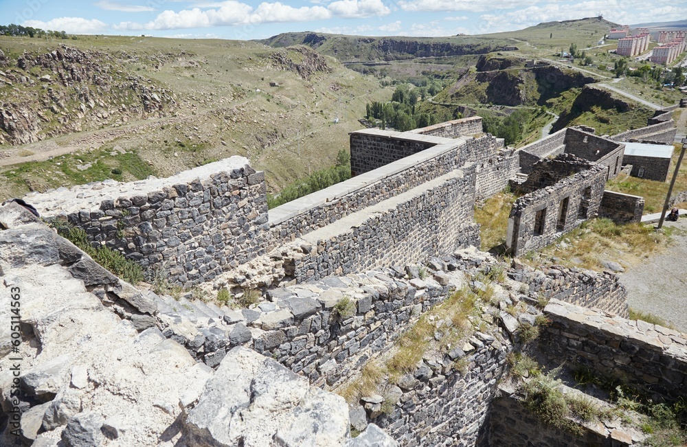 The historic Kars Castle, built in 1153 by the Saltukids, offers excellent views of the city below