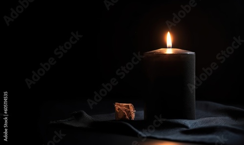 burning candle in the dark for Muharram HD 8K wallpaper Stock Photography Photo Image