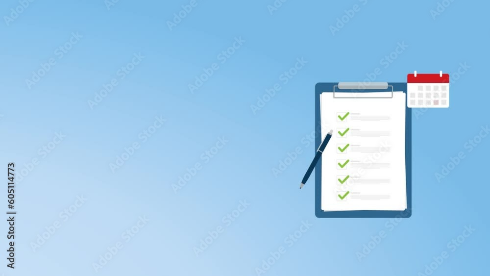 Successful completion of business tasks. Checklist with all tasks completed Successful completion of business tasks. Checklist with all tasks completed