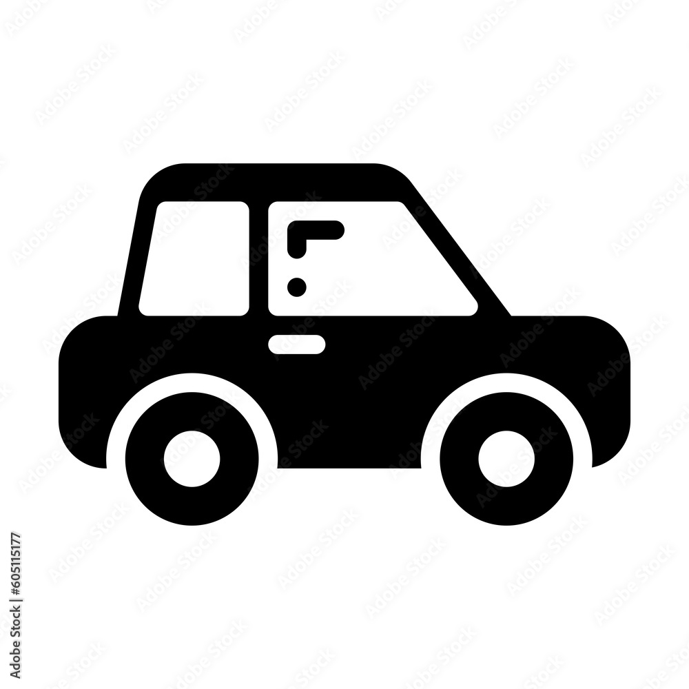 car glyph style icon, vector icon can be used for mobile, ui, web