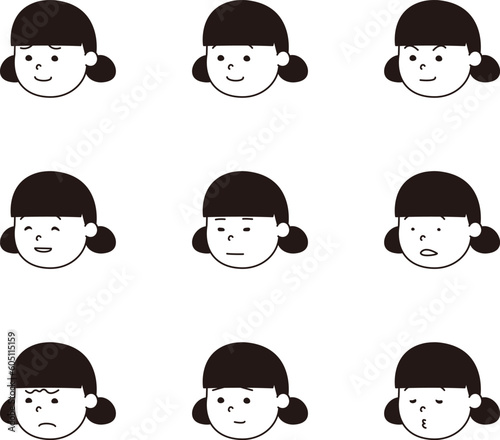 2つお団子の女の子　顔バリエーション1C_a
