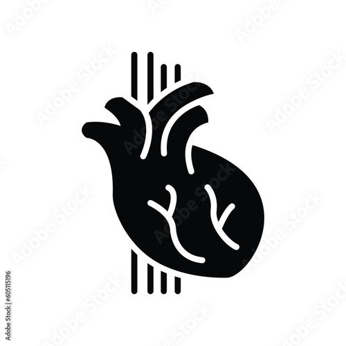 Human heart vector icon
