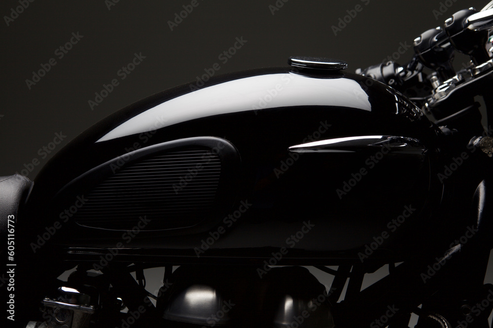 custom made wallpaper toronto digitalmotorcycle fuel tank close up shot on black background in a photo studio set up